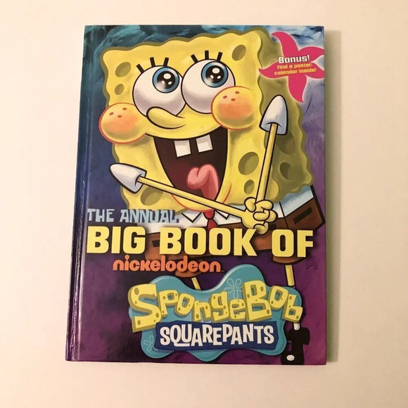 2010 The Annual Big Book of Nickelodeon Spongebob Squarepants With Poster - Picture 1 of 16